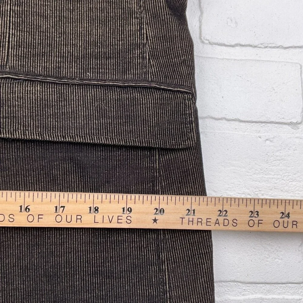 Blue Pronto‎ Uomo Blazer Men Large Black Tan Corduroy Retro Rock Casual Jacket